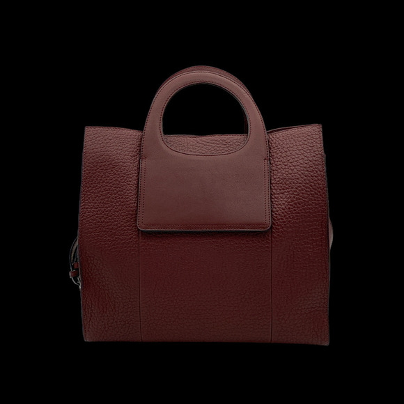 Vince Camuto Large Leather Tote w/ Crossbody Strap Beck Cinnabar - Picture 3 of 5